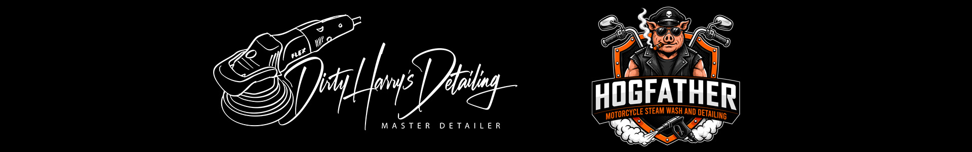 New Dirty Harry’s and Hogfather logos
